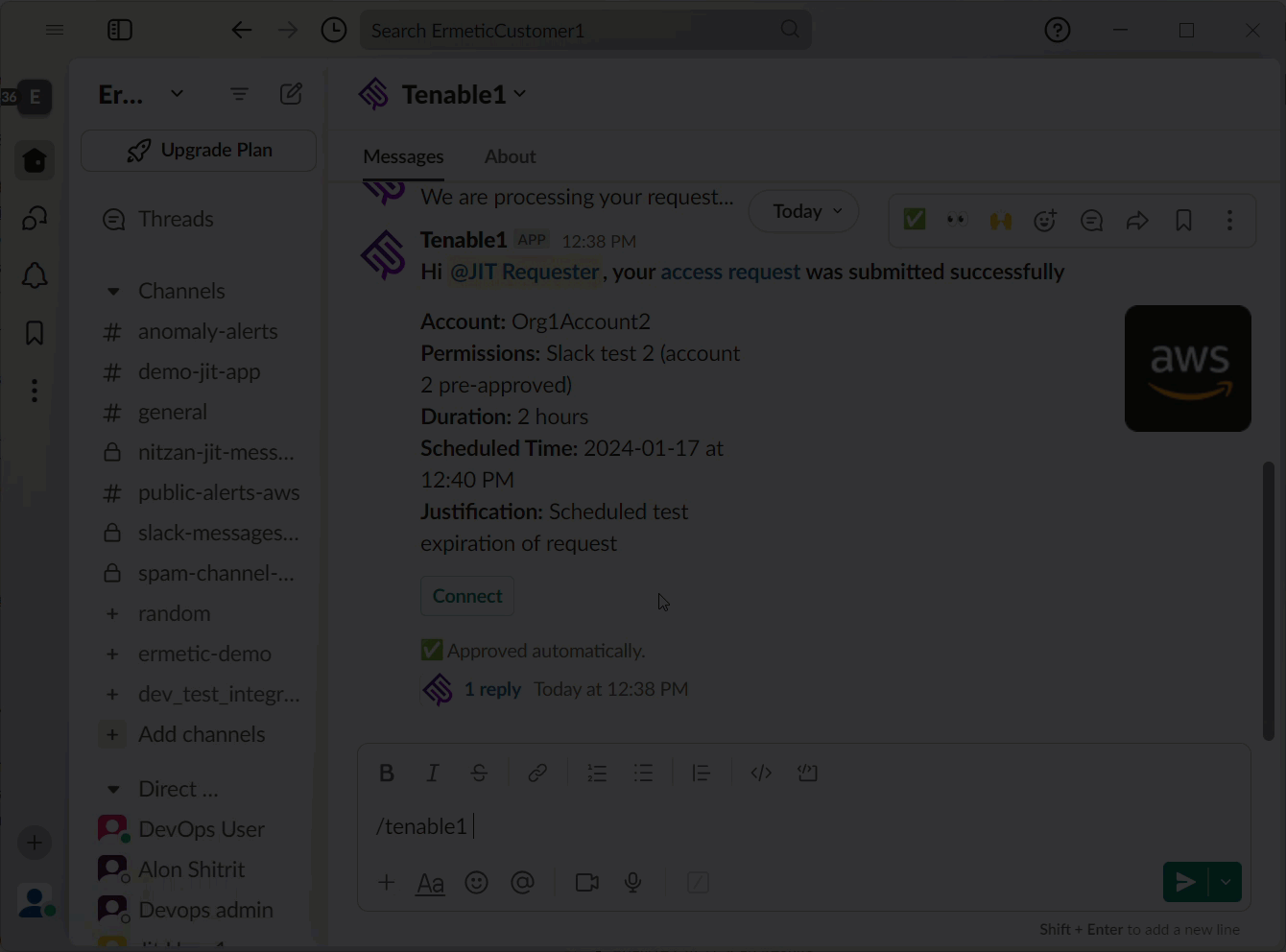 Using Slack in JIT workflow Using Slack in JIT workflow