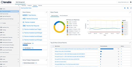 Tenable Patch Management screenshot
