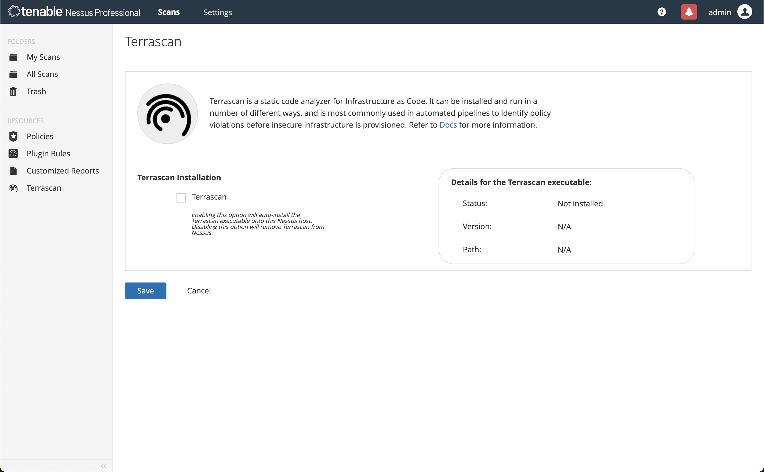 IaC security scanning
