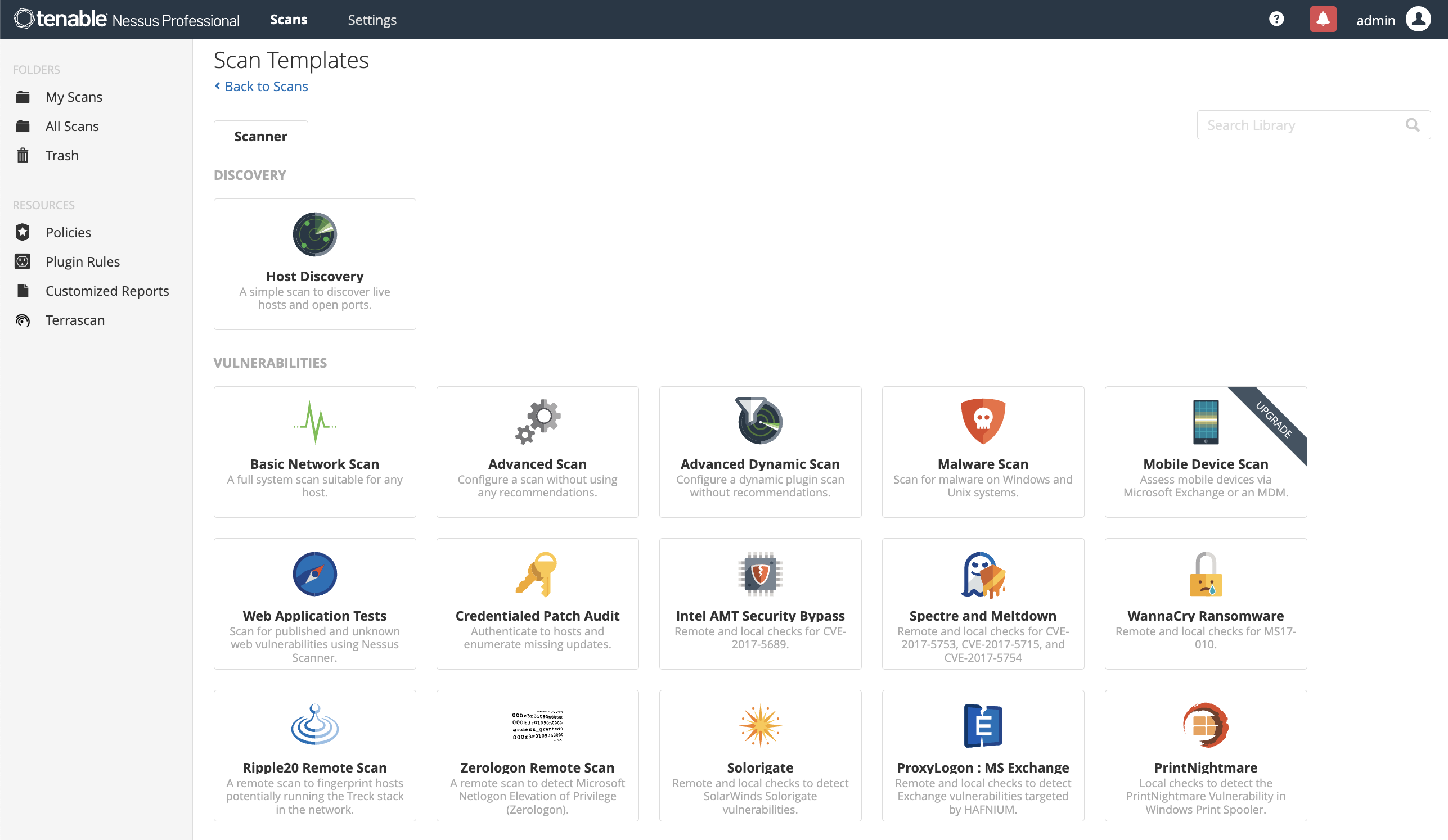 Pre-built policies and templates