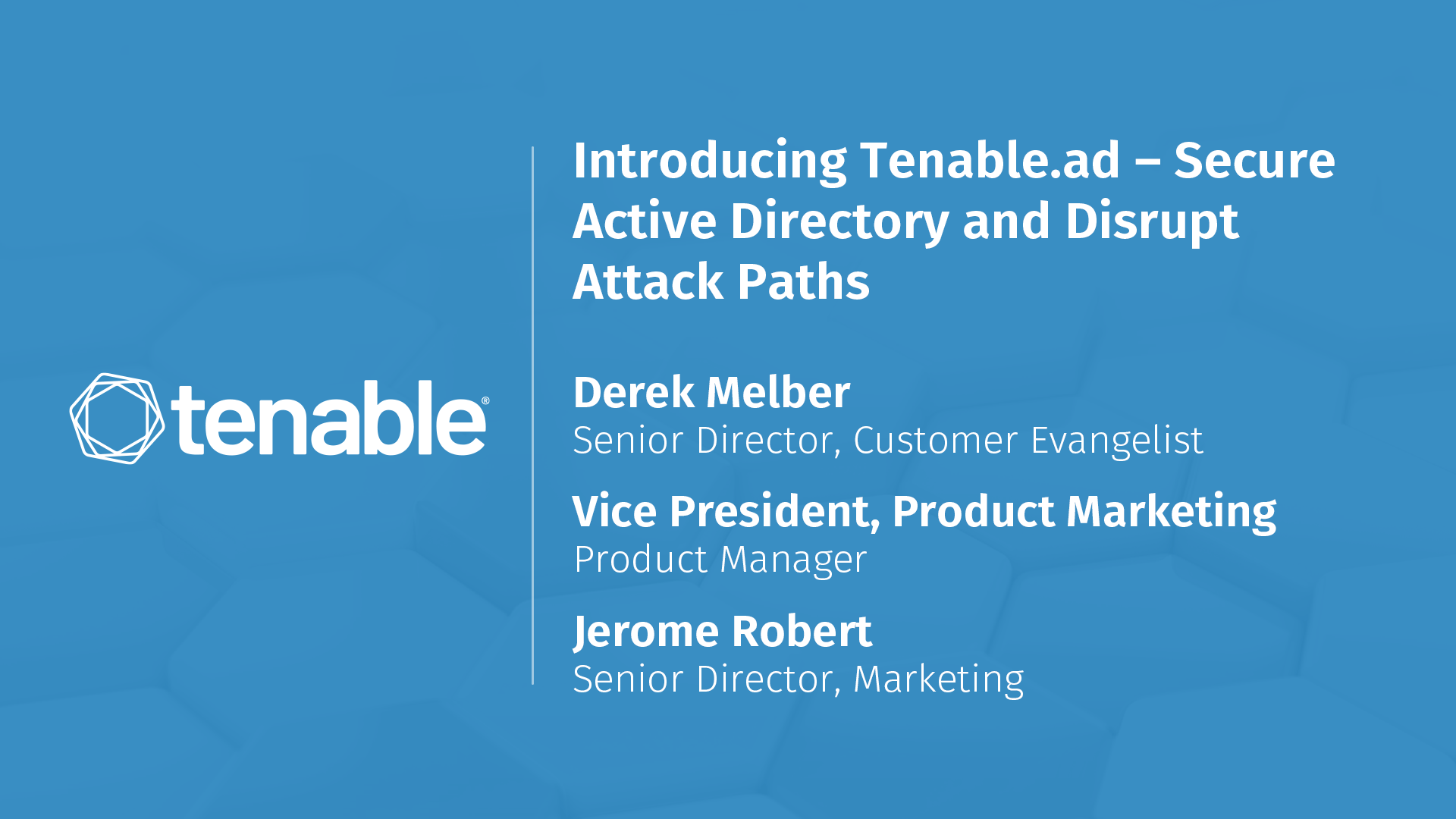 Introducing Tenable.ad: Secure Active Directory and Disrupt Attack Paths